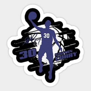 Steph Curry Golden State Silhouette Sticker